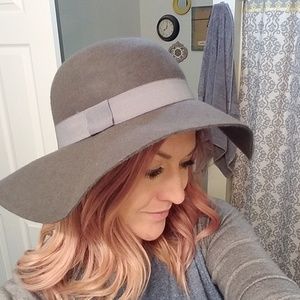 Gray stylish hat